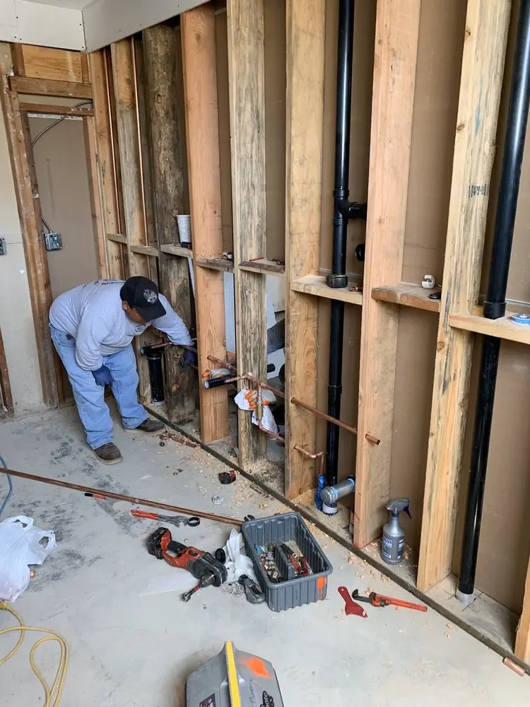 Commercial rough-in plumbing for Water Heater Replacement in Groveville